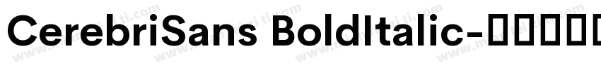 CerebriSans BoldItalic字体转换